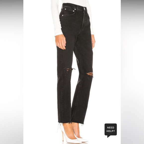 AGOLDE Cherie High Rise Straight in Distortion - Picture 4 of 4